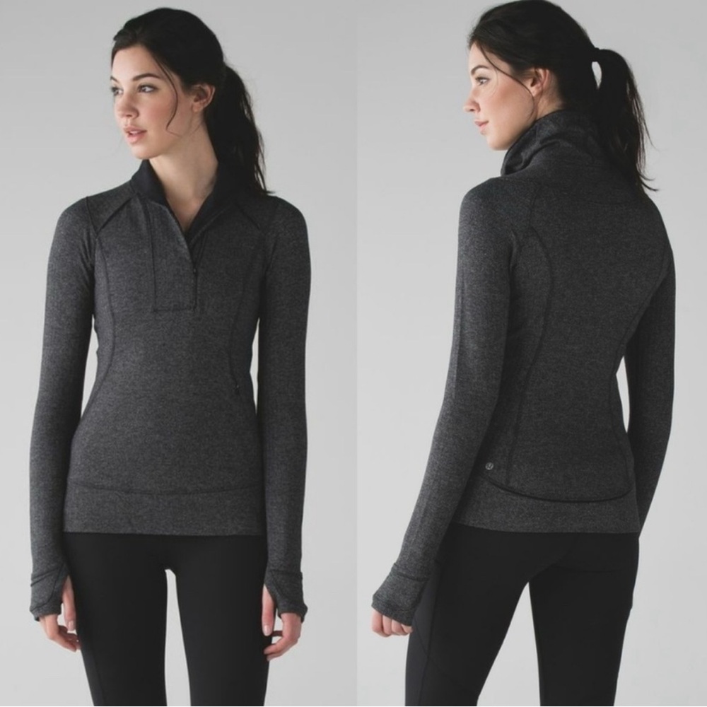 lululemon athletica Think Fast Long Sleeve
Heathered Herringbone